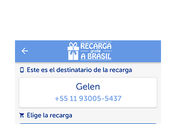 Recargas Gratis desde Brasil. Recargas a Brasil.